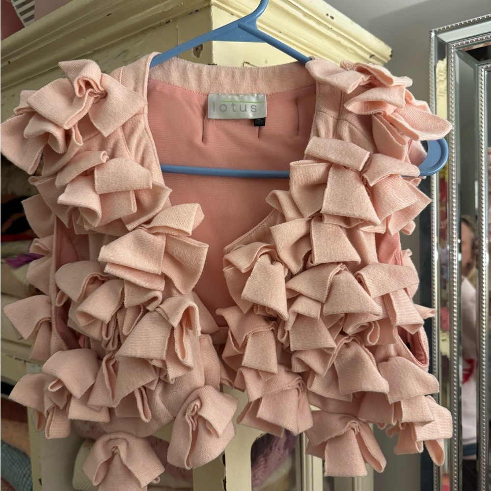 Lotus Pink Ruffle Vest